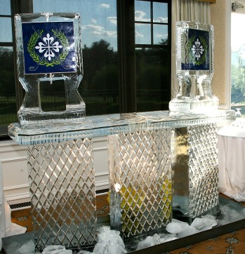 80 Inch Bar with Martini Luges on each side