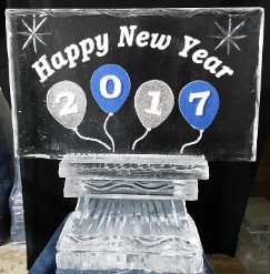 Balloon Logo with Snowfill and Glitter
