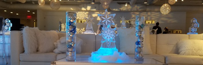 Stacked Snowflake Centerpieces