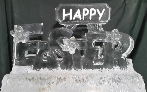 9.)  Ice Matters - Happy Easter with Flowers