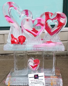 Make your own sand art on free standing table