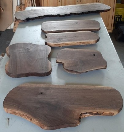 Treemendous Wood Creations Black Walnut Serving Boards