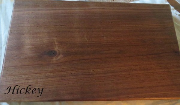 Treemendous Wood Creations Black Walnut Cutting Board Personalized with Engraved Name Treemendous Wood Creations Black Walnut Cutting Board Personalized with Engraved Name