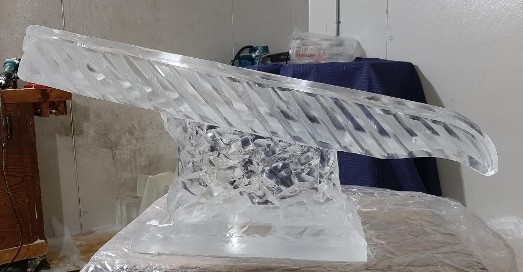 Ice Matters Half Block Luge - Both Tracks into Glass