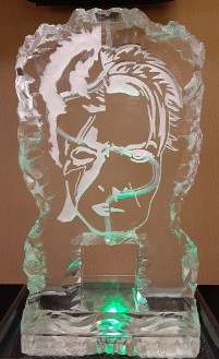 Single Pour Drink Luge with Custom Snowfilled Personalization