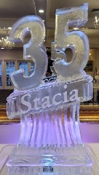 Carved 35 with Snowfilled Name Under
