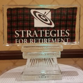 Flannel Frozen into Block with Snowfilled Logo