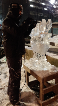 Ice Matters Single Block Lovebirds on Heart Demonstration