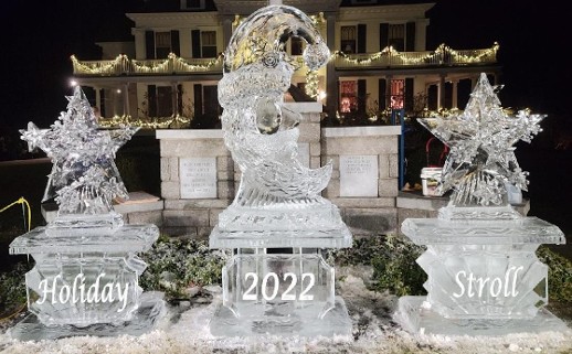 Multi Block Santa Moon with Multi Block Star Cluster on Each Side and Large Plaques in Front