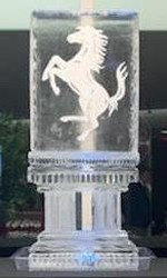 Ice Matters Snowfilled Ferrari Logo