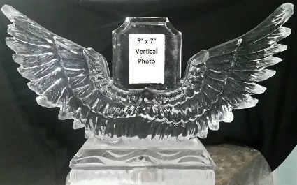 Carved Wings - 5 x 7 picture in center