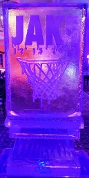 ice matters - custom drip basketball logo with name and date