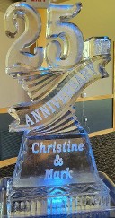 ice matters 25th anniversarty with names snowfilled in base