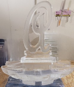 ice matters - carved script a on back of shell 