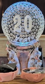 ice matters snowfilled celebrating 20 years on golf ball tee facade