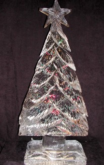 Christmas Tree with Colored Lights