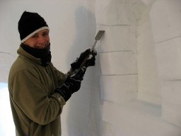 Bill building igloo Bill building igloo