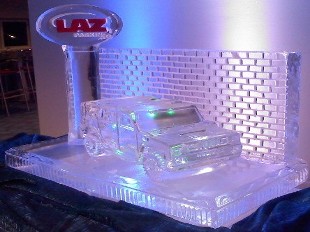 Custom Hummer with Wall and Logo