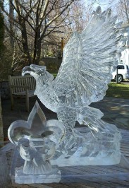 Ice Matters Eagle with Fleur de Lis