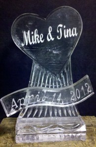 Heart with Names and Banner with Date