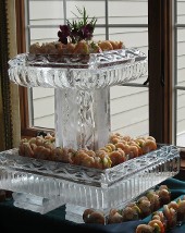 Pick up at our studio or add on to larger order - Ice Matters Small Two Tier Tray, 20 inch base