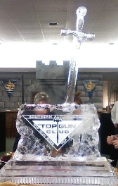 Ice Matters - Sword in Branded Stone on Back of 40 inch x 20 inch ice tray