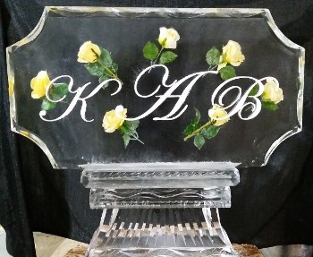 Monogram with cut corners